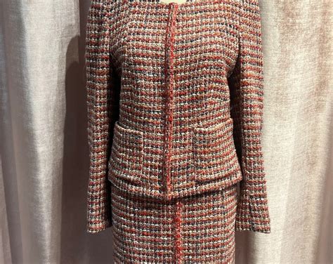 chanel tweed mini skirt|vintage chanel tweed suit.